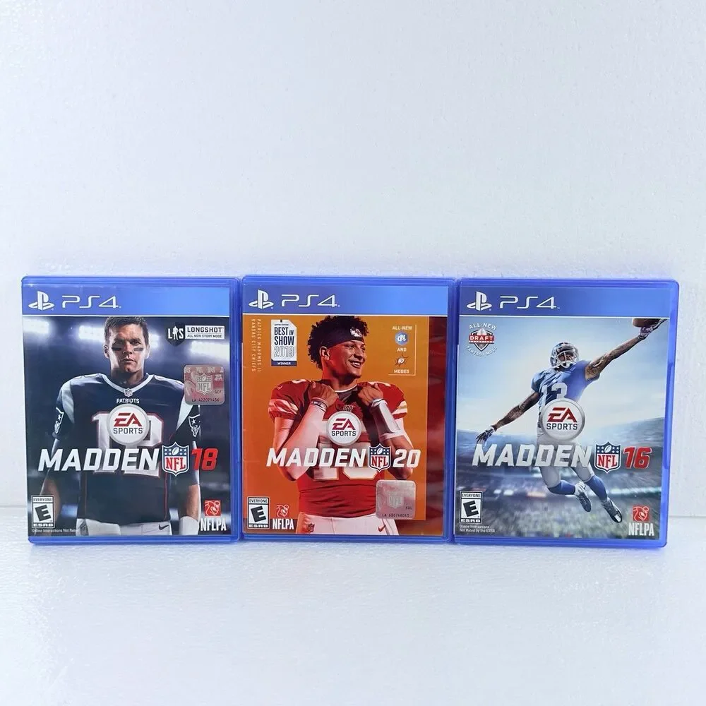 Madden NFL 16, 18, & 20 Bundle PS4 Playstation 4 Video Games Lot ALL TESTED